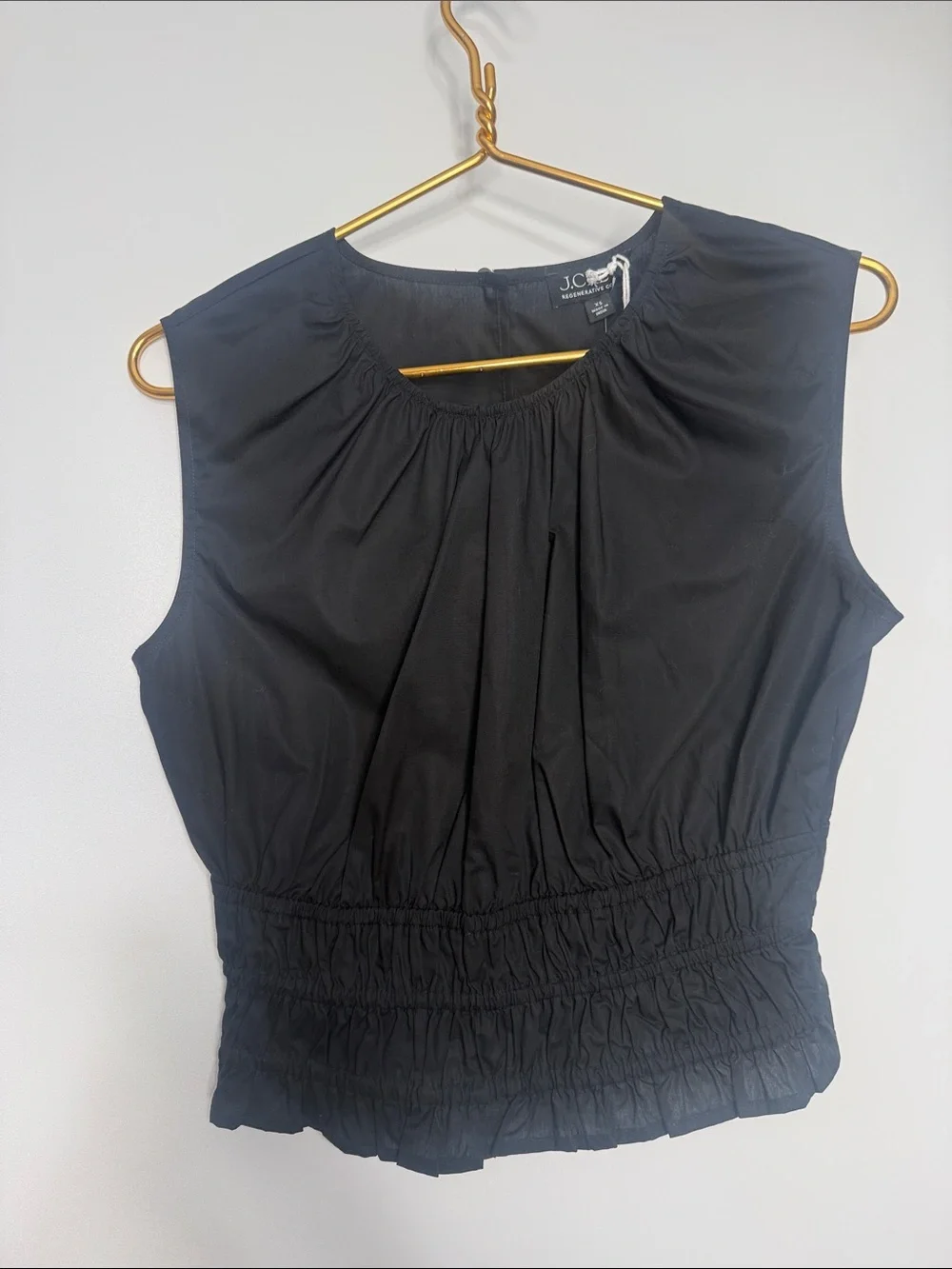 NWT J. Crew Hyacinth top in cotton poplin XS